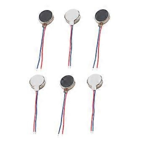 6kpl Nopea 1027 Litteä Moottori Mini Värinämoottori DIY-projekteihin ja Terveystuotteisiin 11000RPM, Helppo Asennus