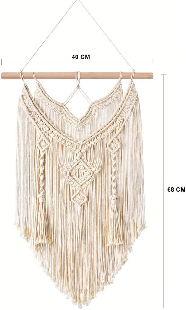 Macrame Väggbonad, Heminredning Macrame Väggbonad Gobeläng Han