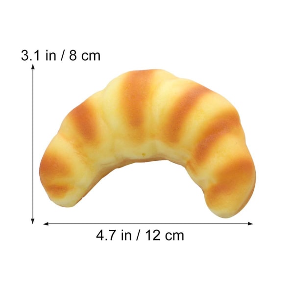 Konstgjord bröd falskt bröd simulering matmodell kök dekoration prop simulering bröd (croissant) medium（C）