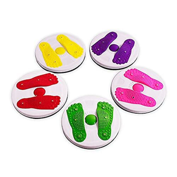 Vridning av midjan skål halkfri kropp forma vridning midjan twister platta träningsmaskin med 6 magneter（GRÖN）