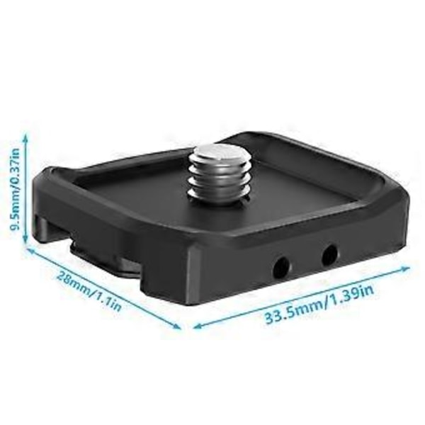 Magnetisk hurtigutløser basefeste for Pocket 3 kamera ekspansjonsadapter 1/4 tommers fast holder bærbart stativ tilbehør