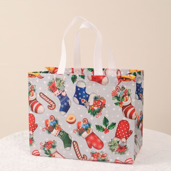Julstora presentpåsar 5-pack X-mas presentpåse extra stor tomte