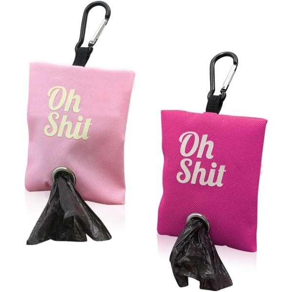 2 färger Poop Bag Dispenser, Bärbar Koppelhållare, Med Metall Cl
