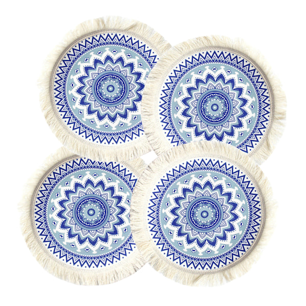 Paikka-alunen Paikka-alunen 4 kpl Kutomo Boho Mandala Paikka-alunen
