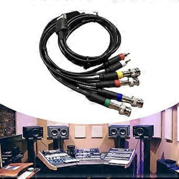 Komposit RGBs Videokabel Ersättningsfärgskärmar med BNC-kontakt Komponentkabel för speltillbehör