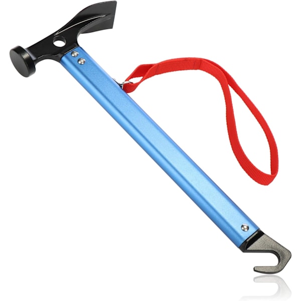 Camping Hammer med Stake Puller - Telthammer med håndleddsrem -