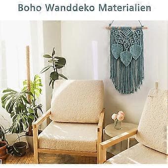 Makramé Väggbonad Bohemisk Stil Handvävd Tapet, Sovrumsprydnad Hantverkspresent.35*60cm