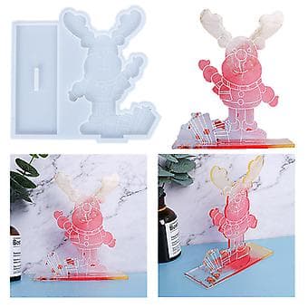 Jultema Epoxihartsform Jul Älg Silikonform DIY Hantverk Dekorform
