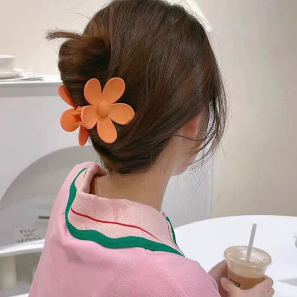Blomsterpige Kvinder Hårspænder 7 Stykker Hårklemmer Hårklemmer Søde Matte Klospænder til Tykt Hår Skridsikre Hårklo Dekorative Hårtilbehør