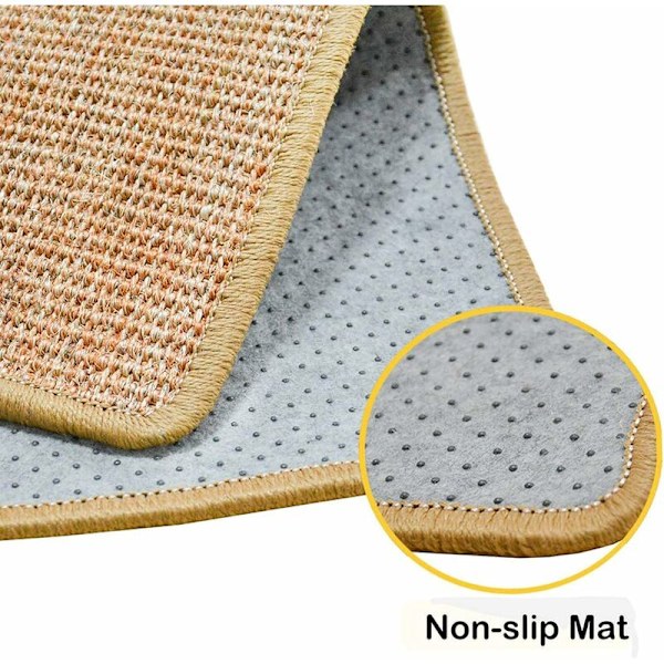 Katt Repmatta 30 x 40cm Naturlig Sisal Horisontell Katt Repmatta Skyddar Mattor och Soffor