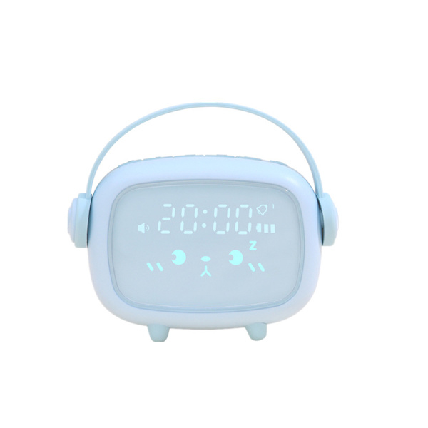 Alarmklocka Barn Digital Barnklocka För Flickor Pojkar Digital Klocka Ängel Alarmklocka Klocka Alarmklocka (blå)