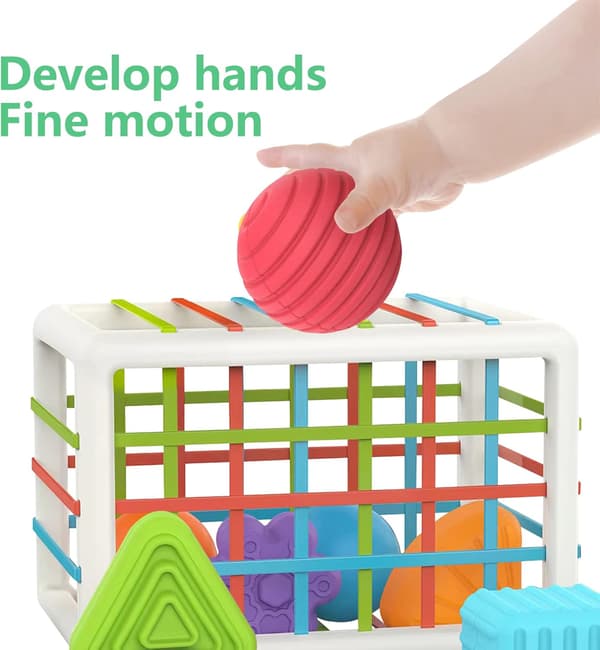 Formbitar för Bebis, Montessori Utbildningsspel för Barn, Senso