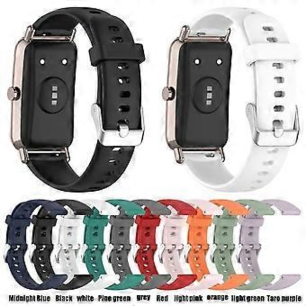 Armband för Huawei Watch Fit Mini Officiell 16MM Glansigt Armband Silikon Klockarmband