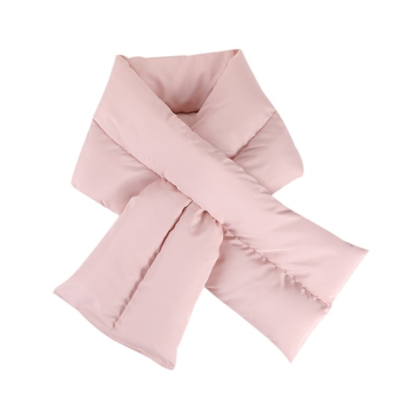 Fylld dunhalsduk, höst och vinter kors dunhalsduk, rosa