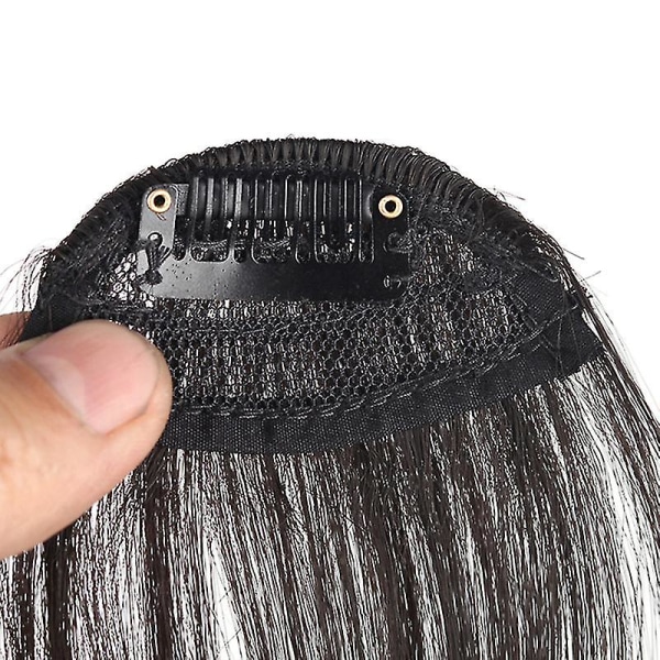 Thin Air Fringe Bangs Hårklämma på Framtill Hårstycke Fake Hair Extensions Naturligt