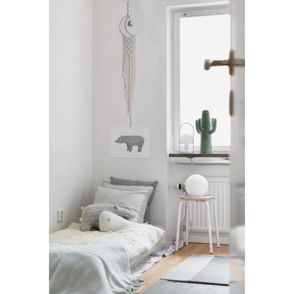 Månedrøm Fangst Boho Hjem Decor Tassel Væghængende Beige Måne