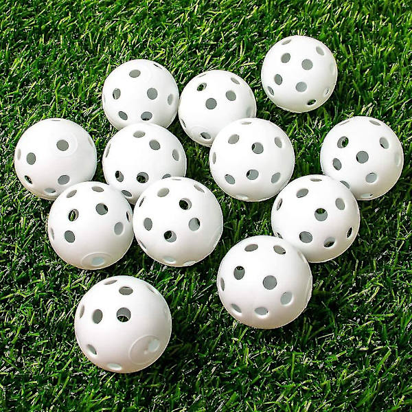 12 kpl 72 mm harjoitusgolfpalloa lentävät golfpallot ontto muovi golf harjoituspallot ilmavirtaus golfpallot svingiharjoitteluun