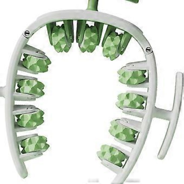 Benrulle Massageverktyg Justerbar Bredd Tillbehör Professionellt Elastiskt Fäste Hållbart (Vit Grön) White Green