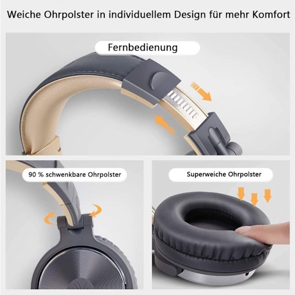 OverEar-hörlurar Kabel Stängda Studiohörlurar OverEar-hörlurar
