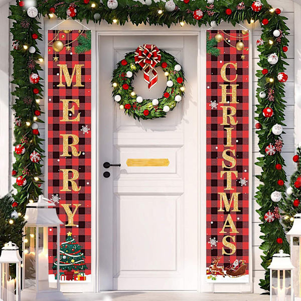 180CM x 30CM God Jul Banderole Jul Hengebanner