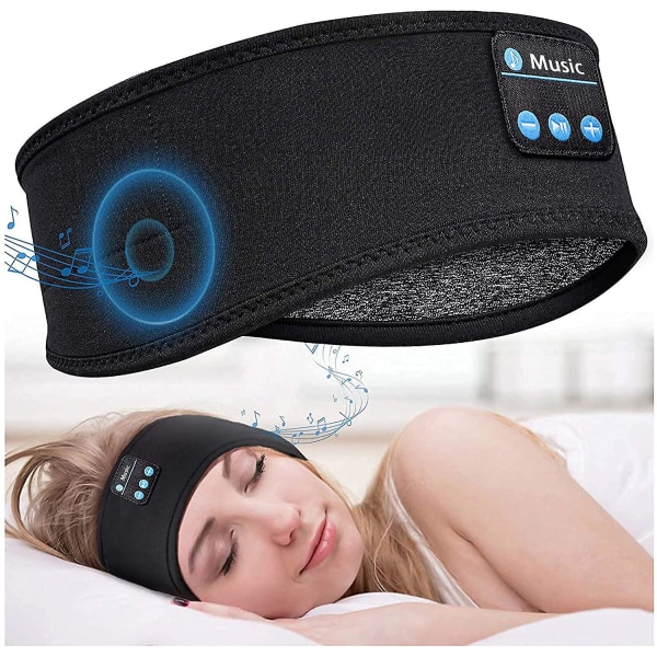 Søvnhodetelefoner Bluetooth-hodebånd, trådløse sportshodetelefoner med ultratynne HD-stereohøyttalere, Bluetooth-søvnhodebånd