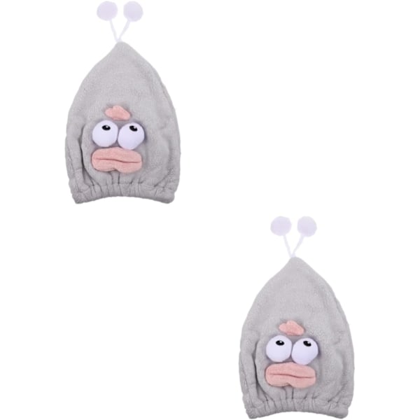 2 stk. Tørrehårshætte Håndklæde Mikrofiber Vaskeklud Mikrofiber
