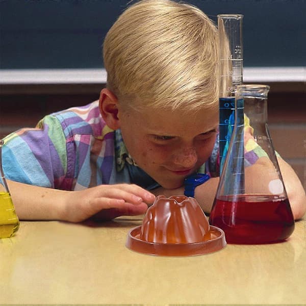 Vulkan Legetøj Plastik Vulkan Model til DIY Science Kit Realistisk Simulation