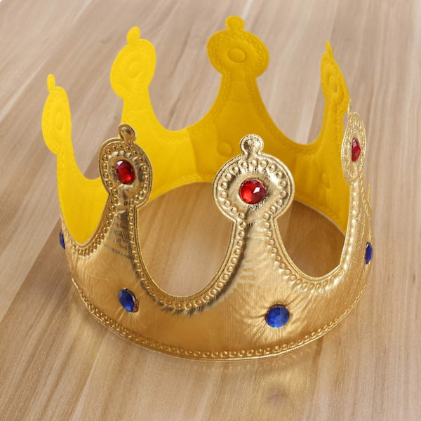 Kuningaskruunut Lasten syntymäpäiväjuhlat Hattu Prinsessa Tiara Pääpanta Puku Tarvikkeet Juhla Suosikit（Kulta）