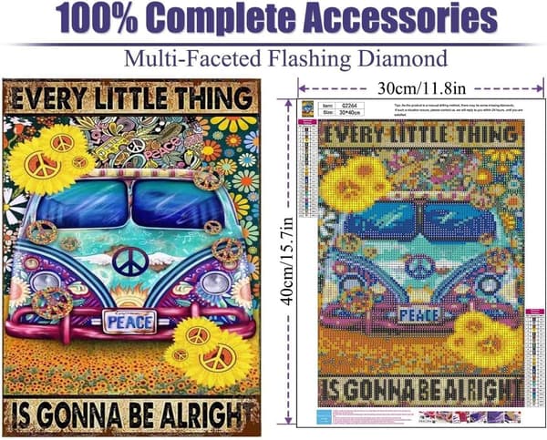 DIY timanttimaalaussetti, 12x16 tuumaa, kelluva