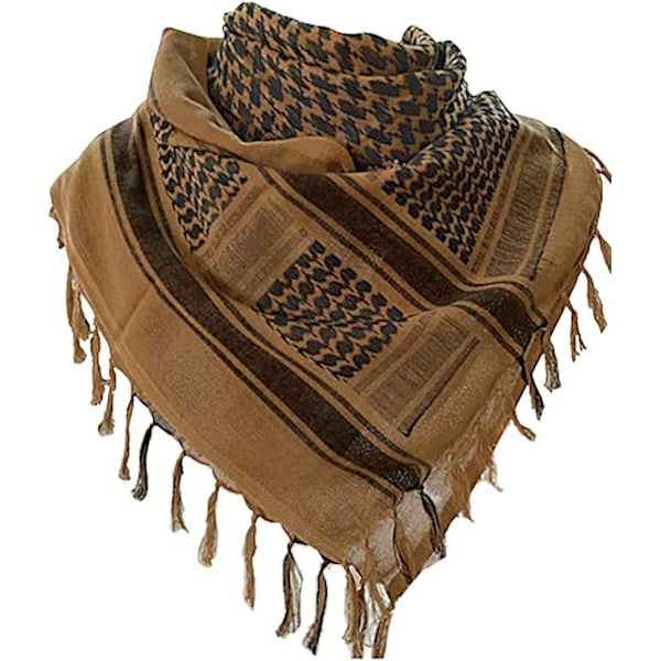 Shemagh Taktisk Ørken Militær Skjerf, 70% Bomull Keffiyeh Hals