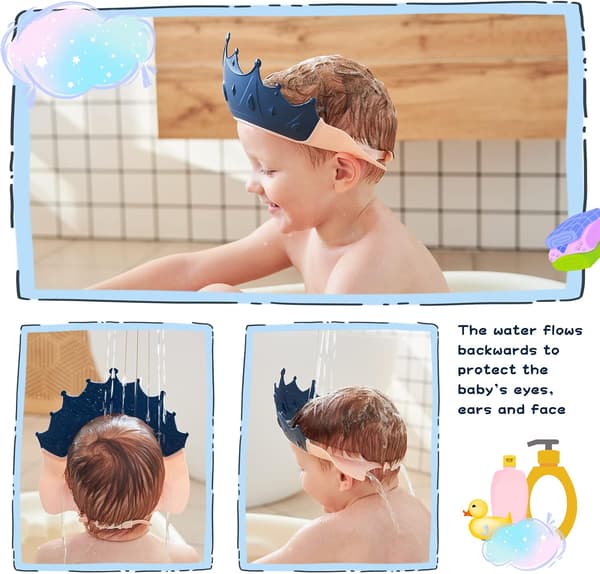 Babyduschmössa, Babymössa för simning, Duschmössa för 0-9 år
