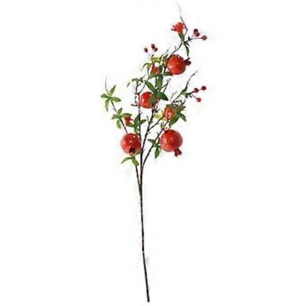 Dekorer stuen med kunstig granatæbleblomstgren