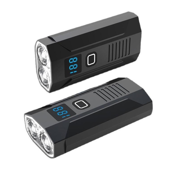 LED-cykellampa USB-laddningsbar mountainbikelampa all-in-one