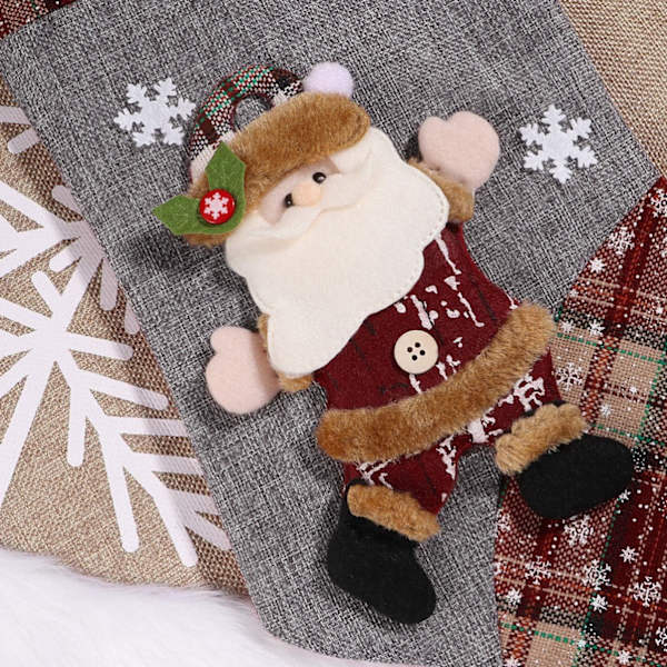 3-pack Julstrumpor Julklappspåsar Godispåsar Bedsi