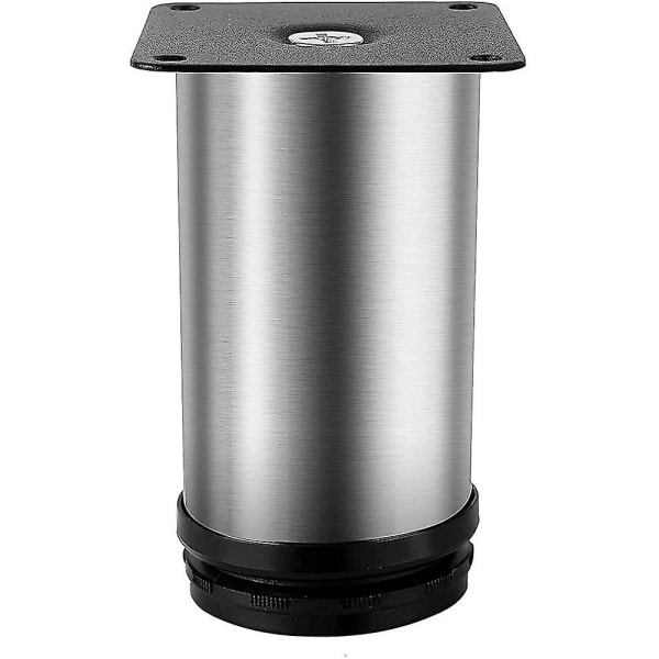 8 pakker 4 tommer justerbare møbelben, rustfrit stål metalben, runde