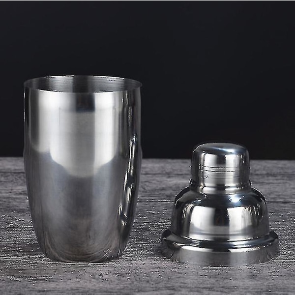 Cocktail Shaker, Mad af fødevaregodkendt rustfrit stål Martini Shaker Mixer Indbygget si 250ml