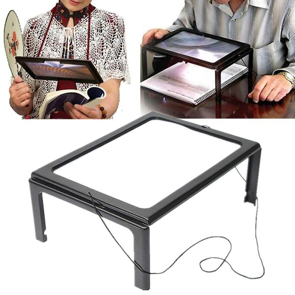 Rektangulär Förstoringsglas Stor Rektangulär Hel Sida Förstoringsglas 2,5x
