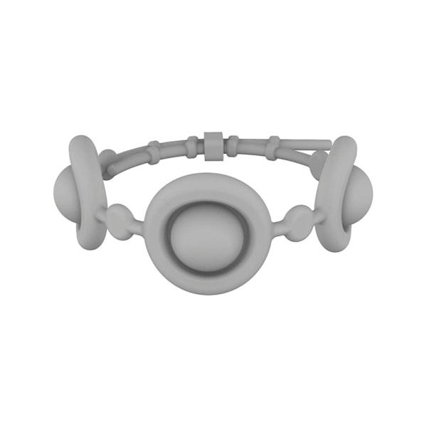 Deratization Pioneer Armbånd Boblepuslespil Dekompressionsfinger Silikone Armbånd Legetøj Ur（Grå）