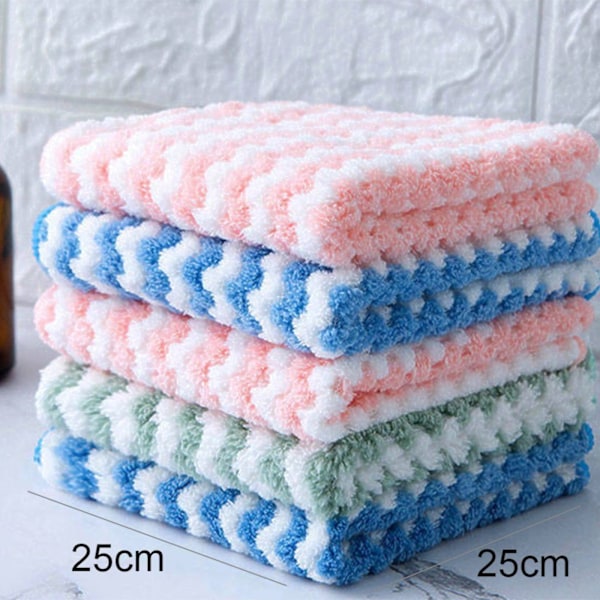 Sæt med 6 ekstra store og tykke mikrofiber-viskestykker