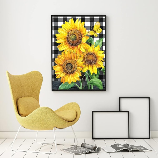 DIY 5D diamond painting sunflowers 30x40cm