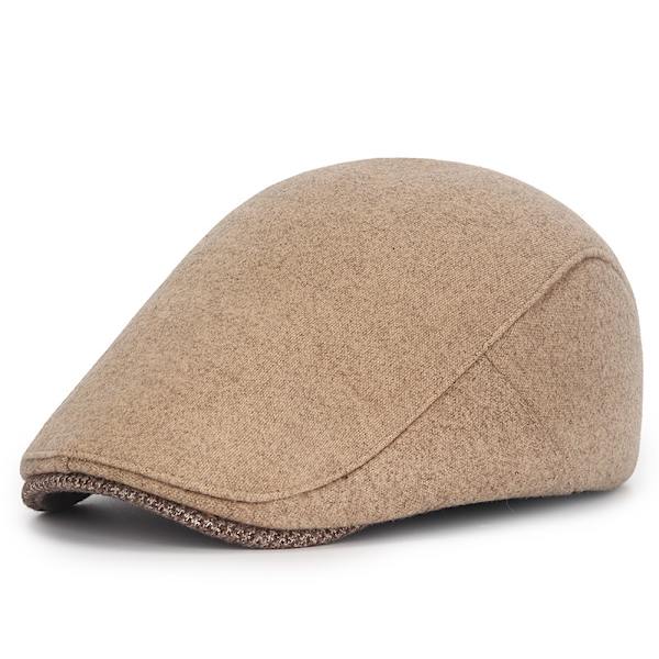 Bomull hamp beret vintage duck tongue hatter menn middelaldrende slank modell sommer front opp hatter