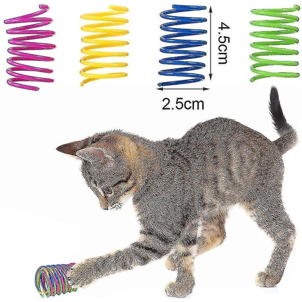 Cat Spring, 32st Cat Spring, Color Spiral Spring, Cat Interaction, Används för att bita katt, hoppa, jakt aktivt vilt