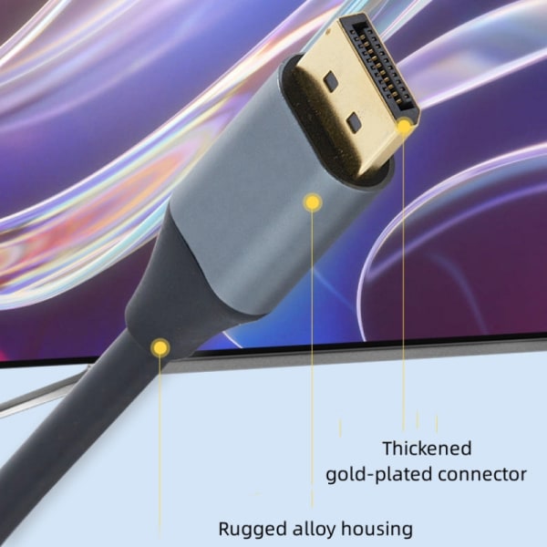 Dp1.4 8k 60hz Ultra Hd Displayport hann til hann kompatibel Comput