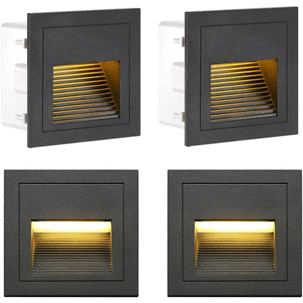 3W LED-upotettava seinävalaisin, viileä valkoinen IP65 vedenpitävä Sta