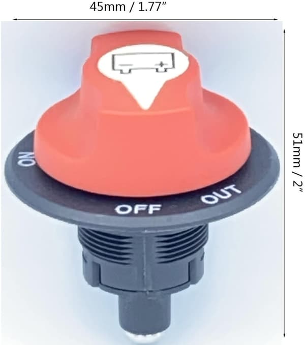 Båd Batteri Isolator Selektor, Vandtæt Batteri Master Afbryder