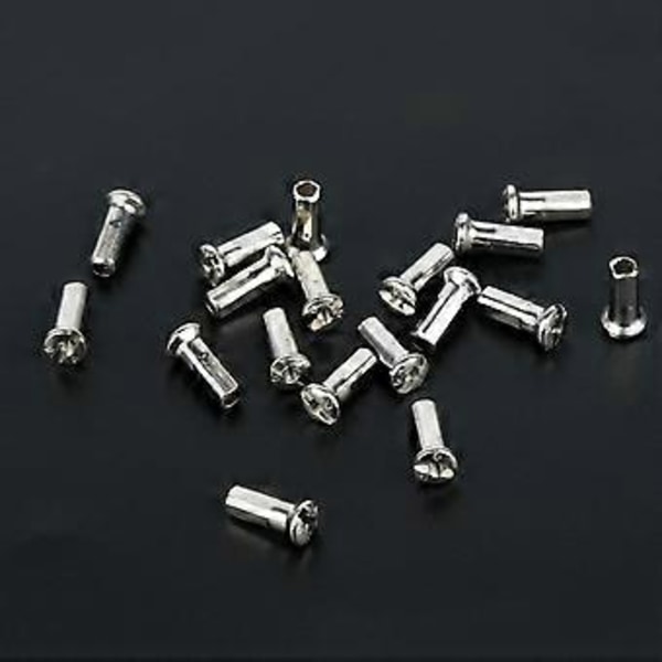 50 stk./pakke Cykel Racer Cykler Nippel 12G 13G 14G Ultralet Høj Styrke Sort Sølv Eger Nippel Cykel Eger Hætte 50 stk 14G sølv 12mm 50pc 14G silver 12mm
