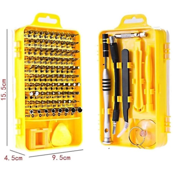 Ruuvimeisselisarja Monitoiminen Tietokone Pc Matkapuhelinlaitteiden Korjaus Manuaalinen Työkalu（Keltainen）