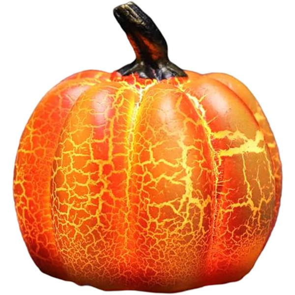 Halloween Resin Pumpa Ljus, LED Halloween Pumpa Lykta, Sma