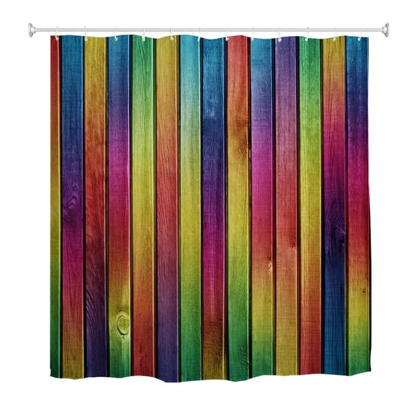 3D-tryckt vattentät polyester enkel duschdraperi, 180*180cm