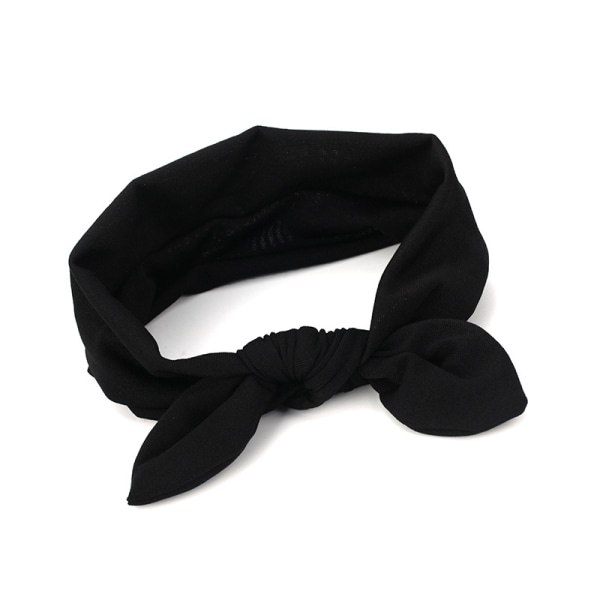 Bandeau femme noir, bandeau bohème une pièce, bandeau elastique,